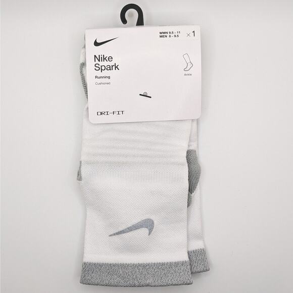 Nike Dri-Fit Spark Cushioned Ankle Running Socks - M (8-9.5) W (9.5-11) - Picture 1 of 4
